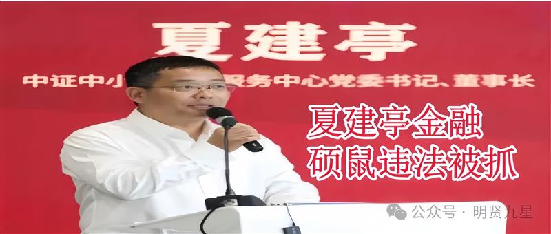 金融大硕鼠夏建亭被抓